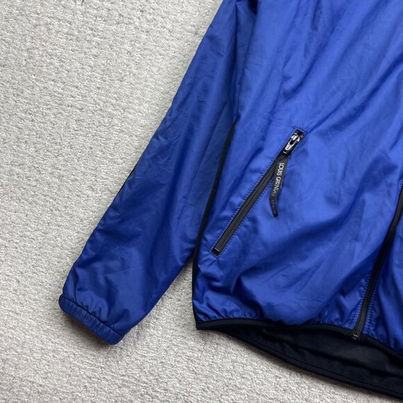 VTG Louis Garneau Windbreaker Jacket Fleece Lined Cycling / XC Ski Blue Men's S - Picture 2 of 12